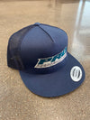 Pro Logo Hat - 5-Panel Mesh - Navy Blue