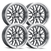 Ridler 607 Gray Set - 88-98 OBS - Staggered 18"-20"
