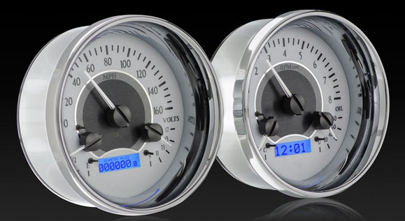 Dakota Digital VHX Universal Dual Round Gauge Set VHX-1014 - Pro