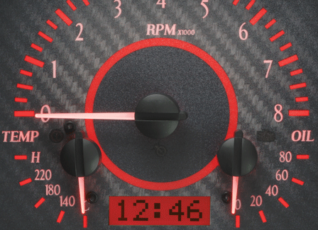 Dakota Digital VHX Universal Dual Round Gauge Set VHX-1014 - Pro
