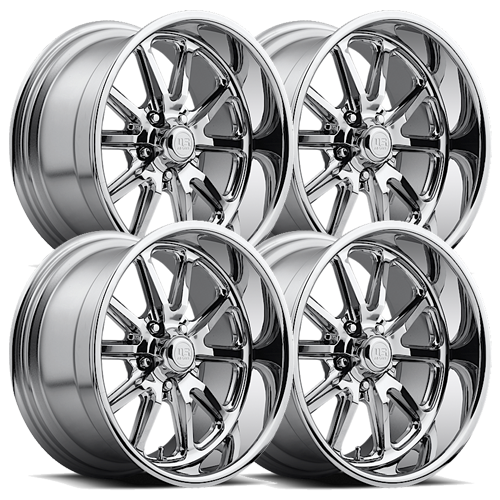 U110 Rambler Chrome Set - 88-98 OBS - Staggered 18