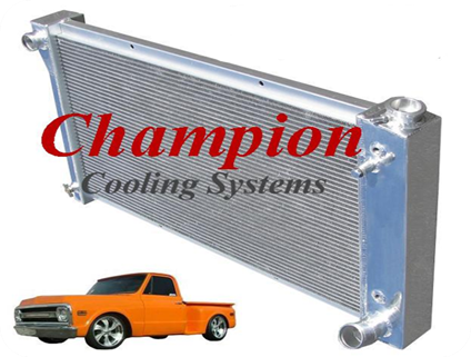 Champion Aluminum Radiator 67-72 C10 EC369 CC369 MC369 - Pro Performance