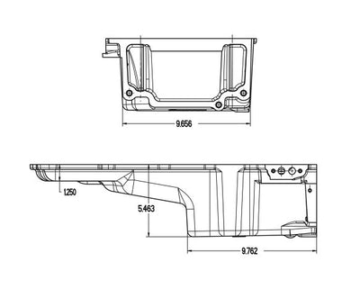 Holley GM LS Retro Fit Oil Pan - 302-2