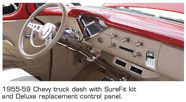 OER Black/Black Armrest Set With Stainless Trim 1955-1966 Chevy/GMC OER Black/Black Armrest Set With Stainless Trim 1955-1966 Chevy/GMC