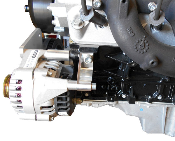 S10 LS Swap Alternator Bracket LS1 LS3 LSX LQ4 LQ9 4.8L 5.3L 6.0L | 551780-3 - ICT Billet