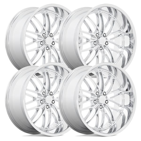 ウェローリスファンデーション、ウェローリスクリームのセット U140 Santa Cruz Chrome Set - 88-98 OBS - Staggered 20