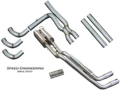 Speed Engineering Dual Exhaust, Side Exit, Single Cab - 99-19 GM Truck