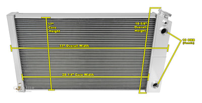 Champion LSX Aluminum Radiator - 73-87 C10 (19" Tall)