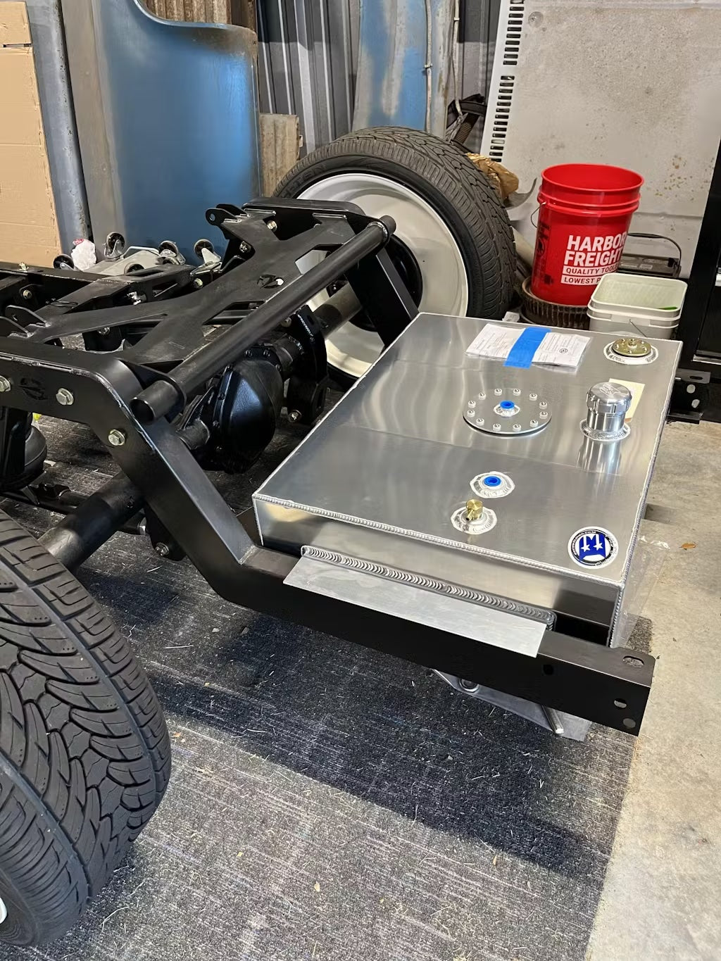 Boyd Aluminum Gas Tank (Bed Fill) - Choppin' Block Backhalf