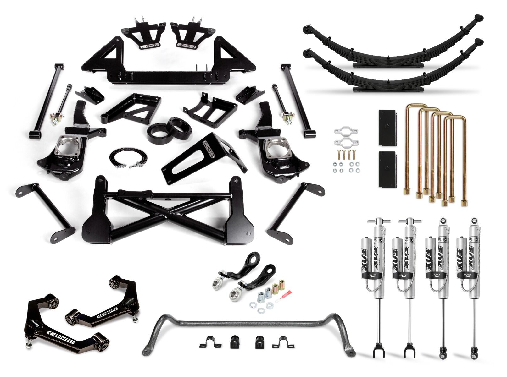 Cognito Performance Lift Kit, 10" - 2.0 PSRR Fox Shocks - 11-19 GM 2500/3500