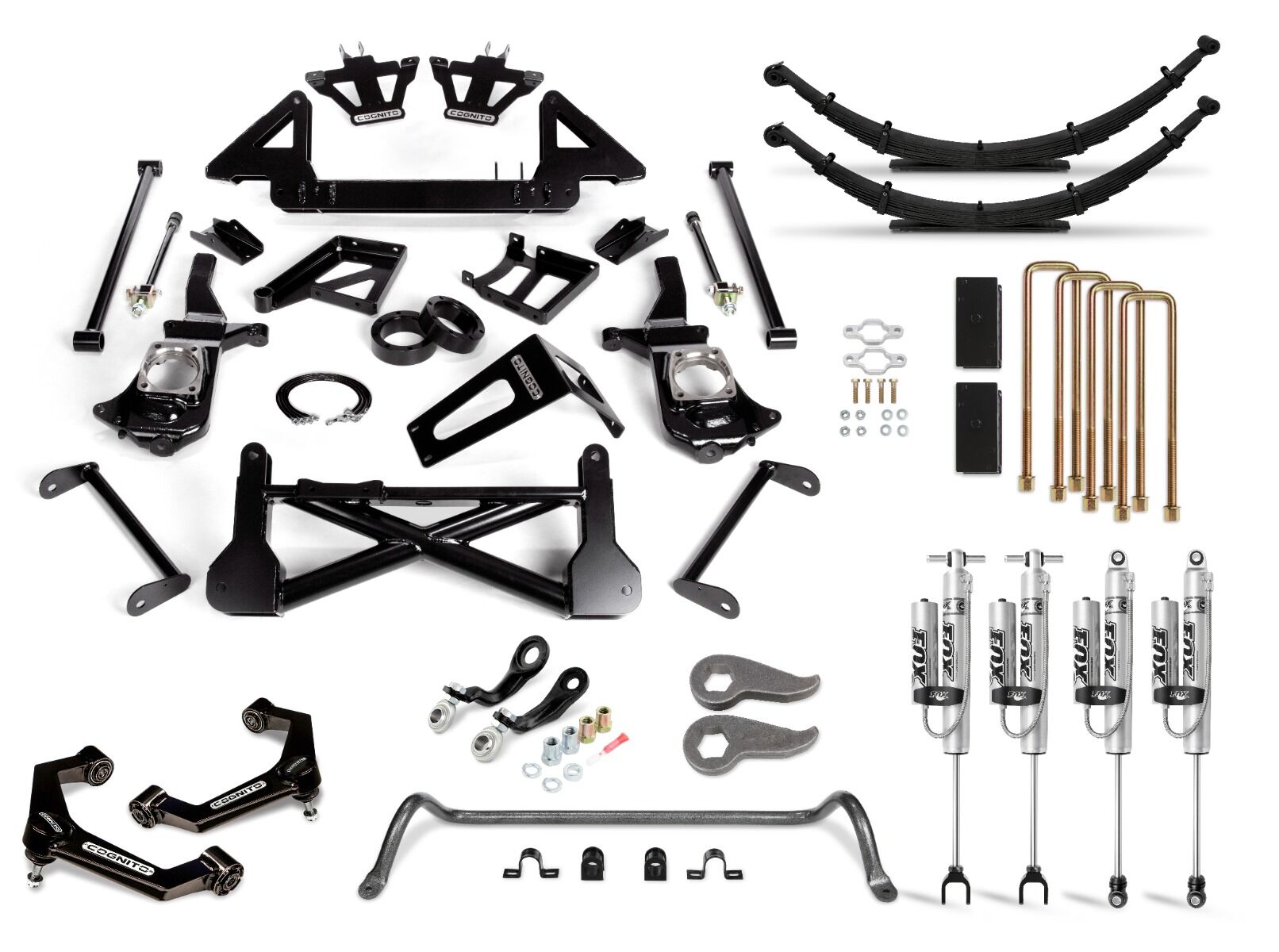 Cognito Performance Lift Kit, 12" - 2.0 PSRR Fox Shocks - 11-19 GM 2500/3500