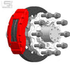 Little Shop 8-Lug 16" Rear Big Brake Kit - 88-00 GM 2WD C2500/C3500