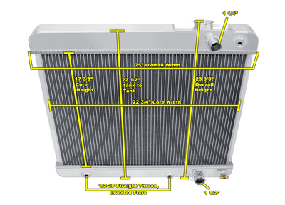 Champion LSX Aluminum Radiator - 63-66 C10