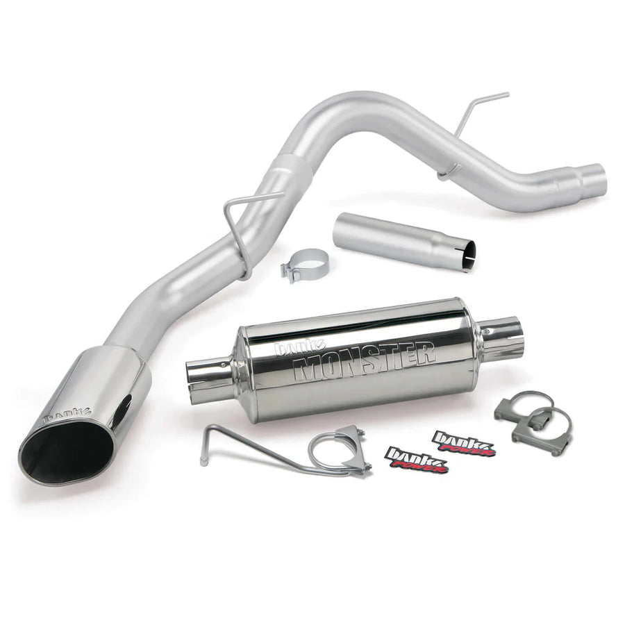 Banks Monster Exhaust System, Chrome Tip - 15-19 F150
