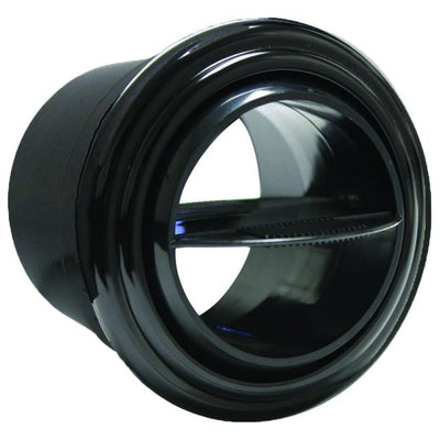 Vintage Air ProLine Streamline Round Louver - Black Bezel