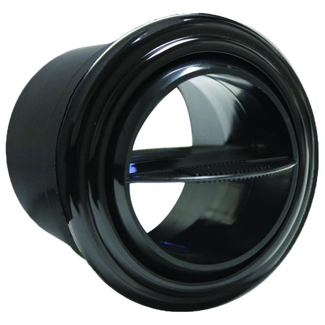 Vintage Air ProLine Streamline Round Louver - Black Bezel
