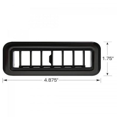 Vintage Air ProLine Streamline Louver, Black - 4.875"