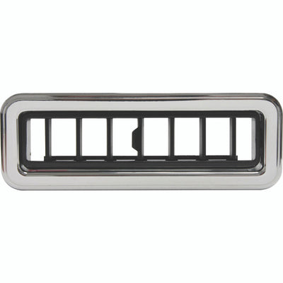 Vintage Air ProLine Streamline Louver, Black / Polished - 4.875"