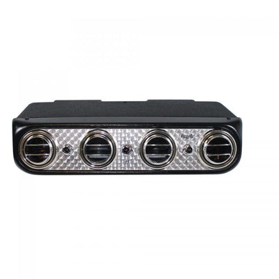 Vintage Air Heritage Under Dash Heat & Cool, Turned Aluminum