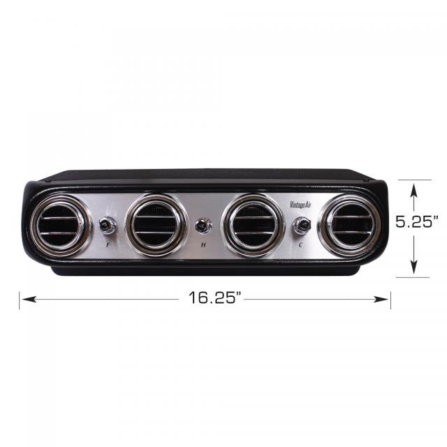 Vintage Air Heritage Under Dash Heat & Cool, Brushed Aluminum