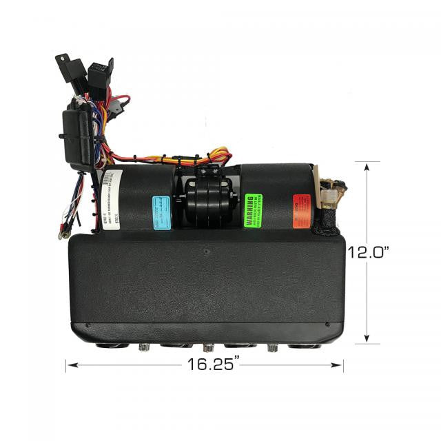 Vintage Air Heritage Under Dash Heat & Cool, Black Turned Aluminum