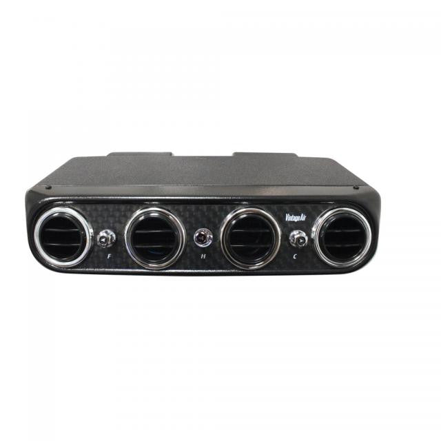 Vintage Air Heritage Under Dash Heat & Cool, Black Turned Aluminum