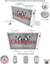 Champion LSX Aluminum Radiator - 73-87 C10 (19" Tall)