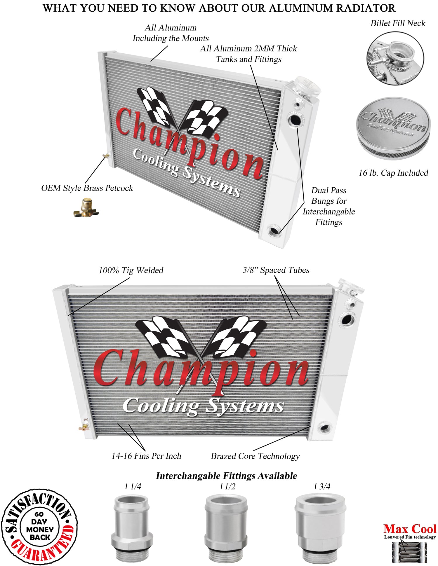 DPI 920 Aluminum Core Racing Cooling Radiator for 87-90 Chevy DPI 920 Aluminum Core Racing Cooling Radiator for 87-90 Chevy