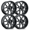 Boze B1 Set, Satin Black - 88-98 OBS - Staggered 20"