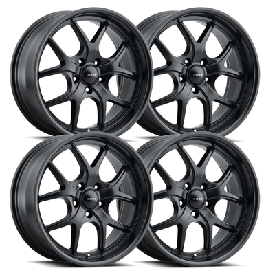 Boze B1 Set, Satin Black - 63-87 C10 - Staggered 20"