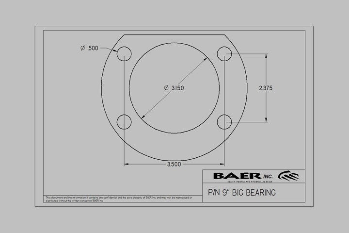 Baer 14" Rear Pro+ - 68-72 F100