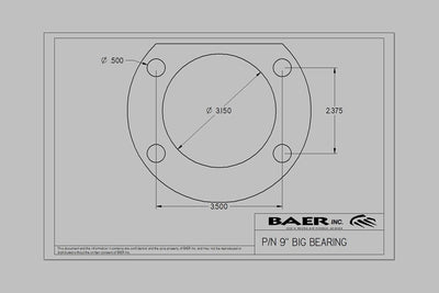 Baer 14" Rear Pro+ - 68-72 F100