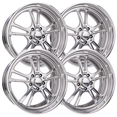 Billet Specialties Tec 9 Polished Set - 88-98 OBS - Staggered 20"