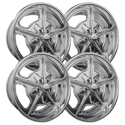 Billet Specialties Tec Salt Runner Polished Set - 88-98 OBS - Staggered 20"