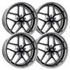 Billet Specialties Tec 5 Black Contrast Set - 63-87 C10 - Staggered 20"-20"/22"