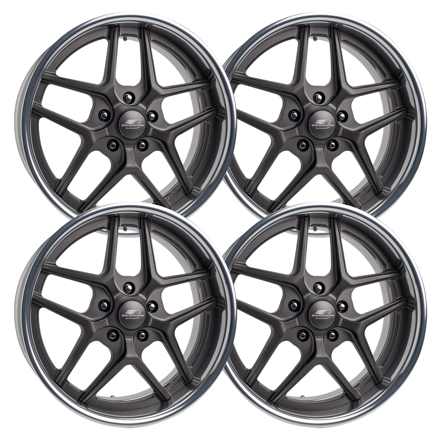 Billet Specialties Tec 5 Gray Set - 63-87 C10 - Staggered 20"-20"/22"