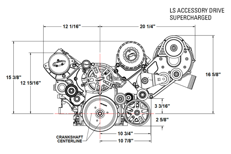 ProCharger P1SC-I w/ Acc. Drive - LS