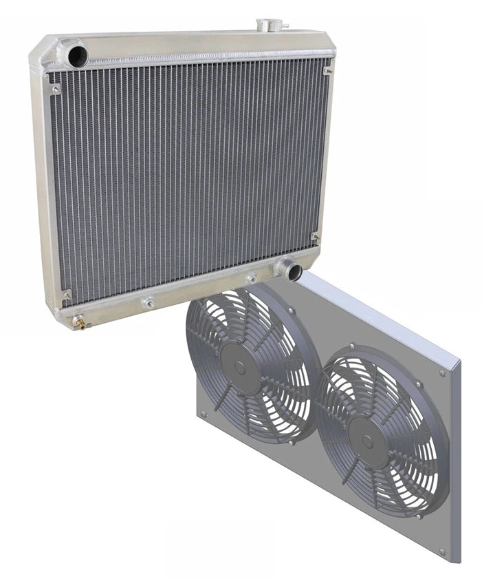 Wizard Cooling Radiator / Fans - 63-66 C10 / 63-66 SUV