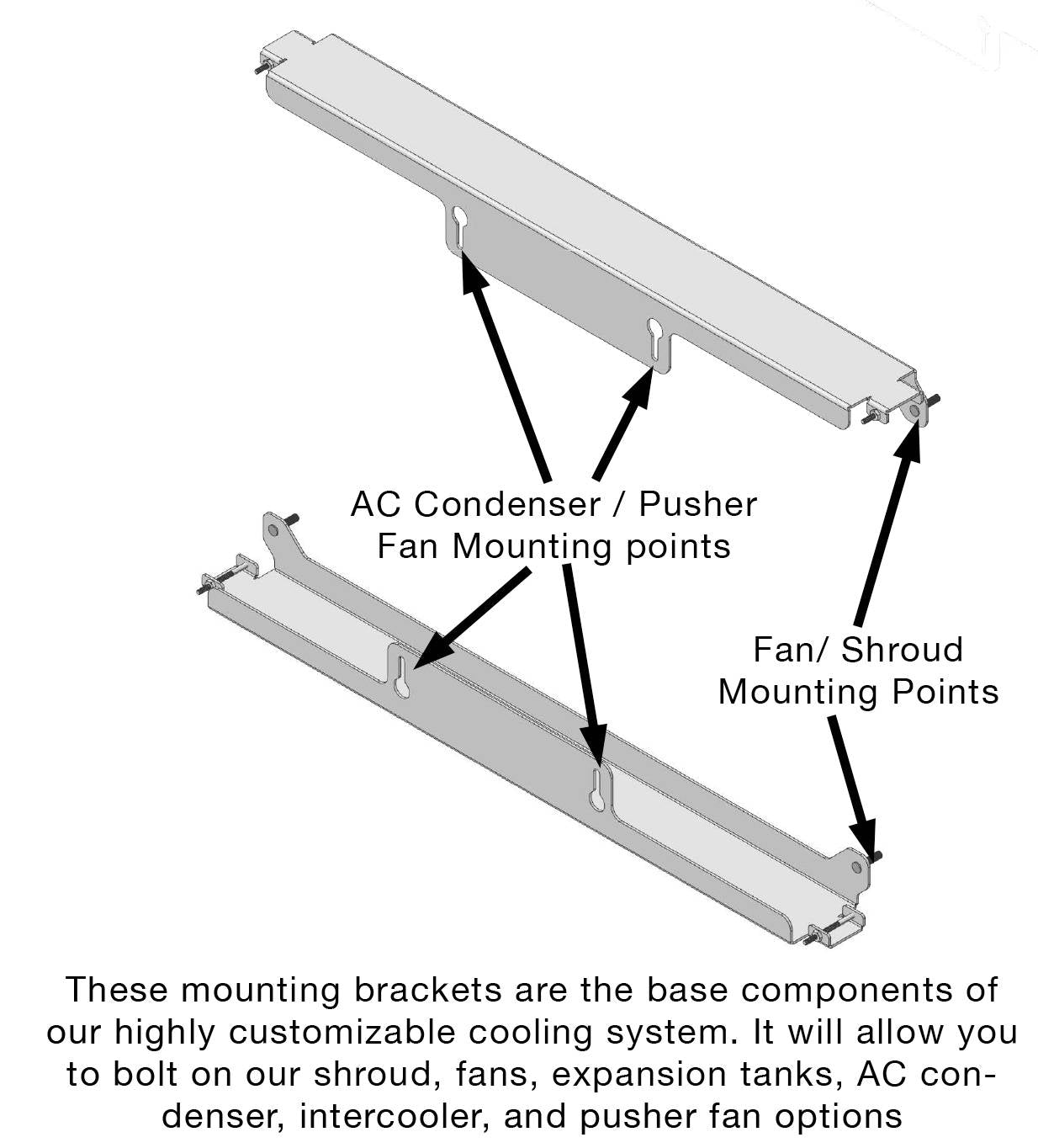 Wizard Cooling Radiator / Fans, LS Swap - 73-87 C10 / 73-91 SUV - Supercharged