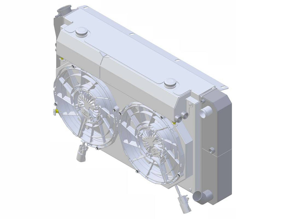 Wizard Cooling Radiator / Fans, LS Swap - 67-72 C10 / 67-72 SUV - Supercharged