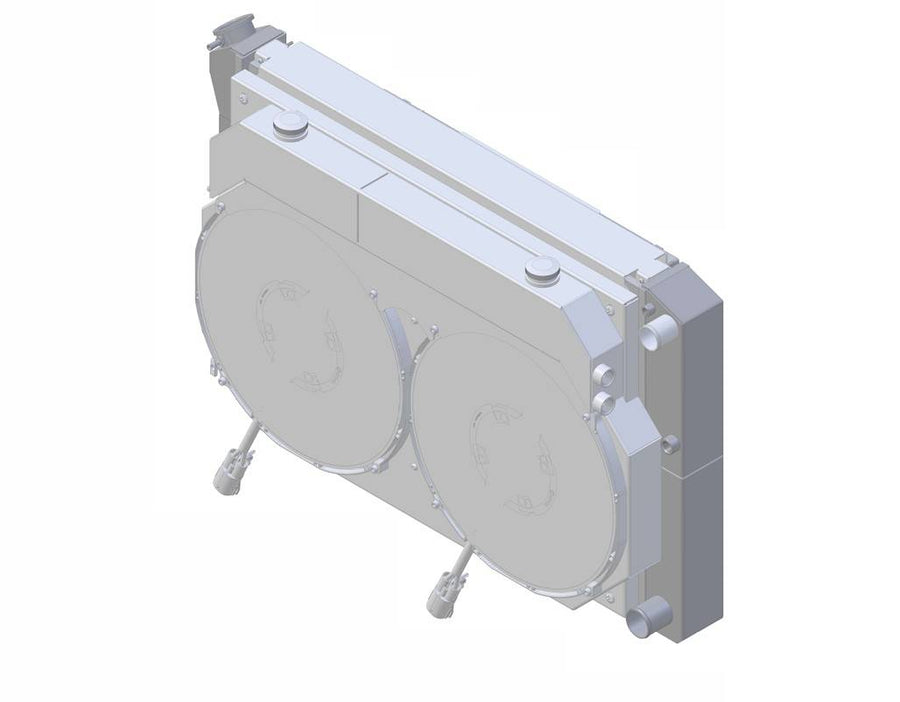 Wizard Cooling Radiator / Fans, LS Swap - 73-87 C10 / 73-91 SUV - Supercharged