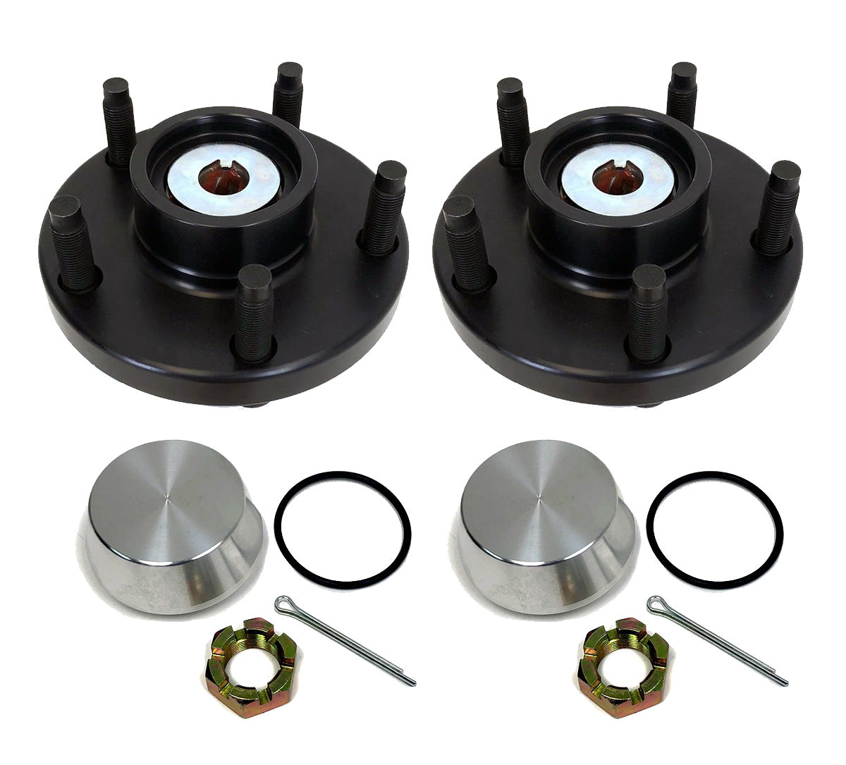 Baer Aluminum Hub Assembly, Pair