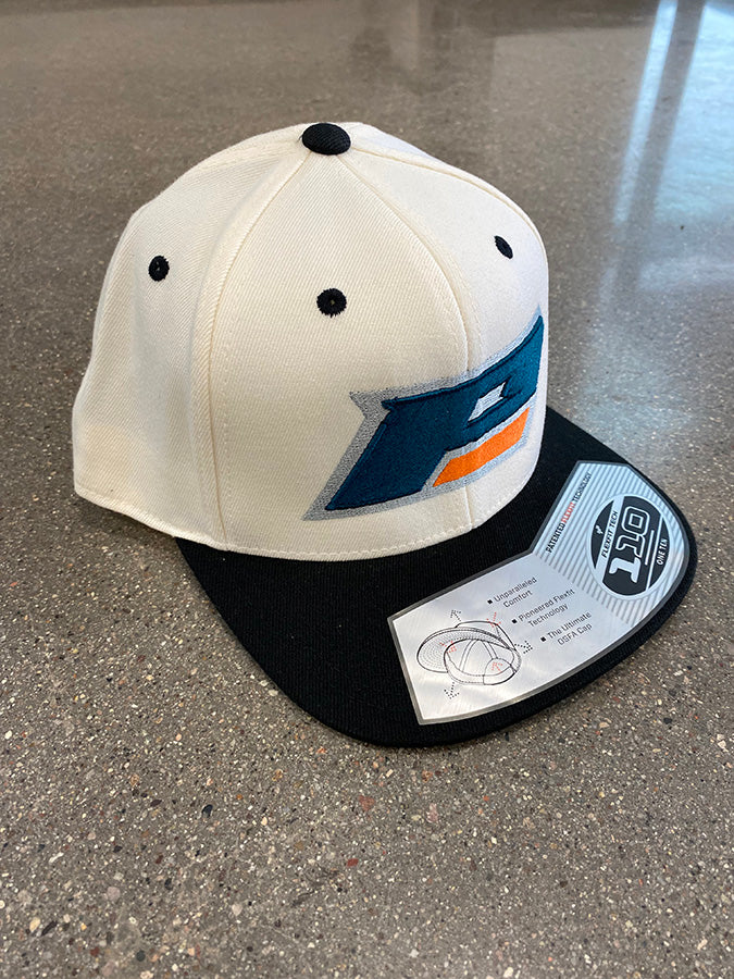 Pro Letter Hat - 6-Panel - Black/White