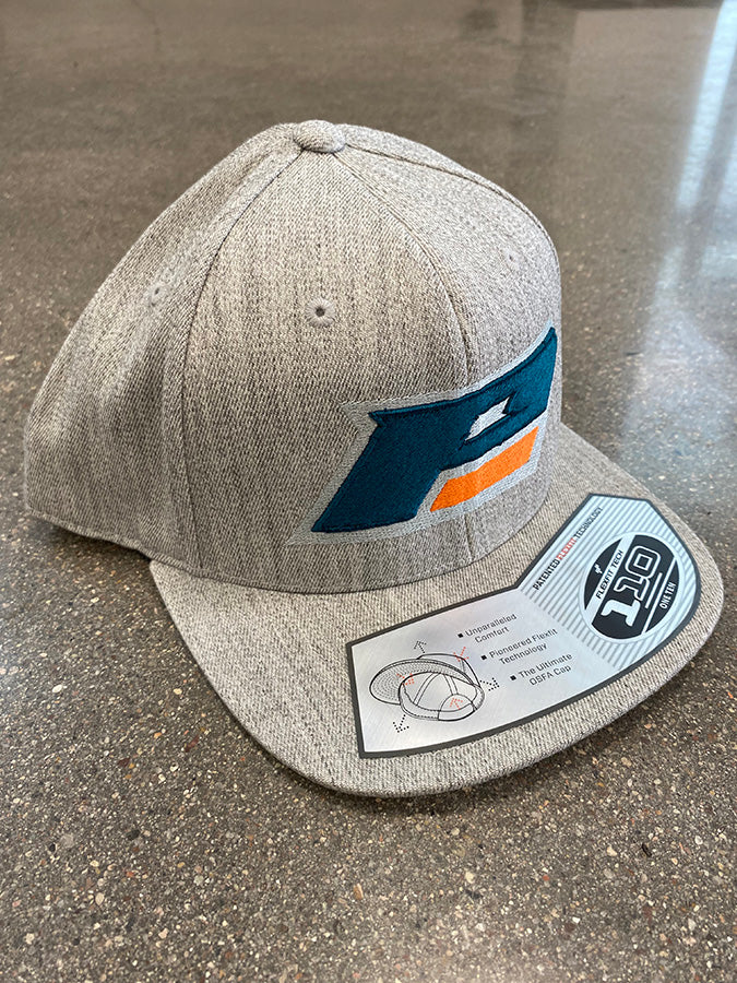 Pro Letter Hat - 6-Panel - Heather Gray
