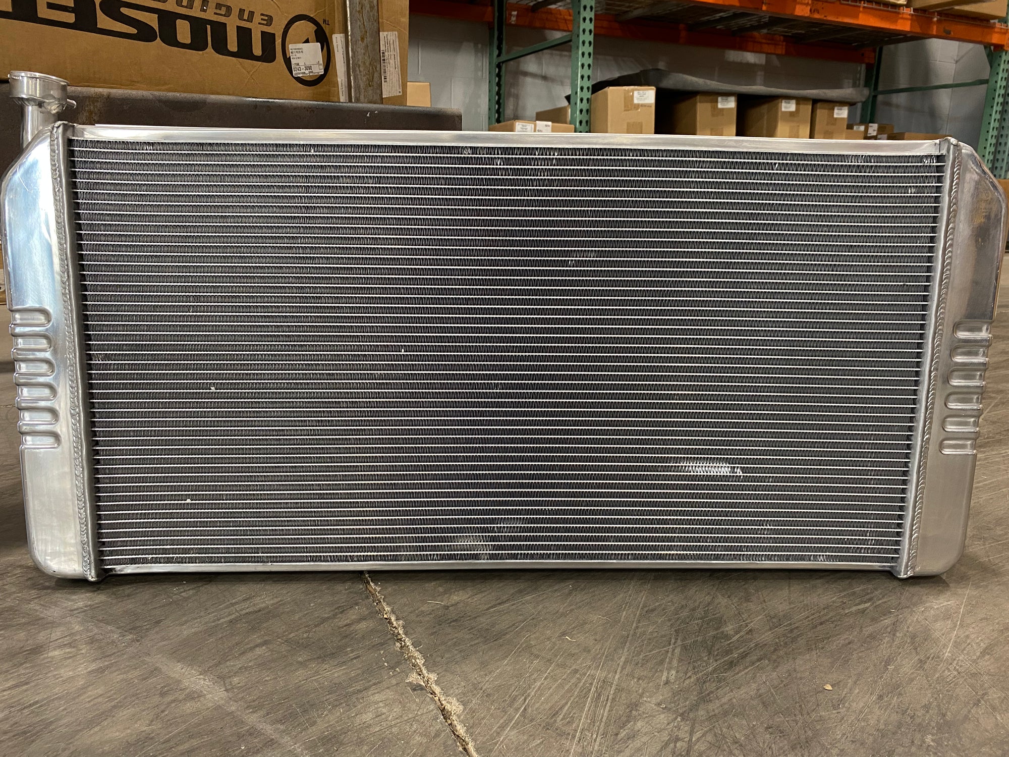 ECP Radiator 95-98 Truck Aluminum Radiator - 40" Wide - Dual 16" fans