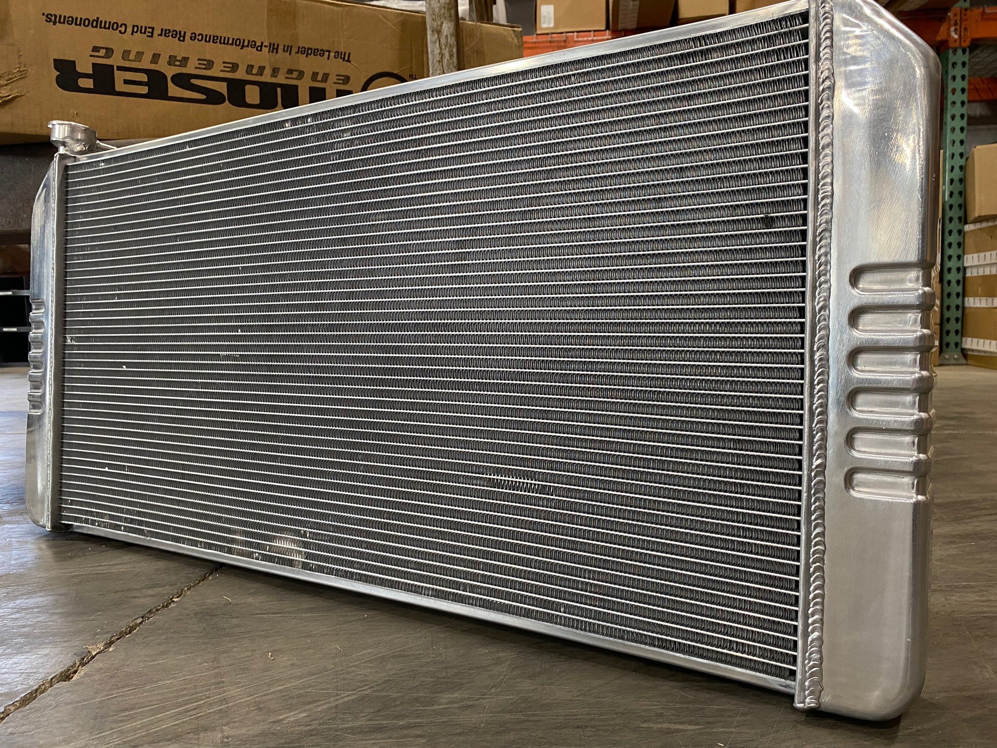 ECP Radiator 95-98 Truck Aluminum Radiator - 40" Wide - Dual 16" fans