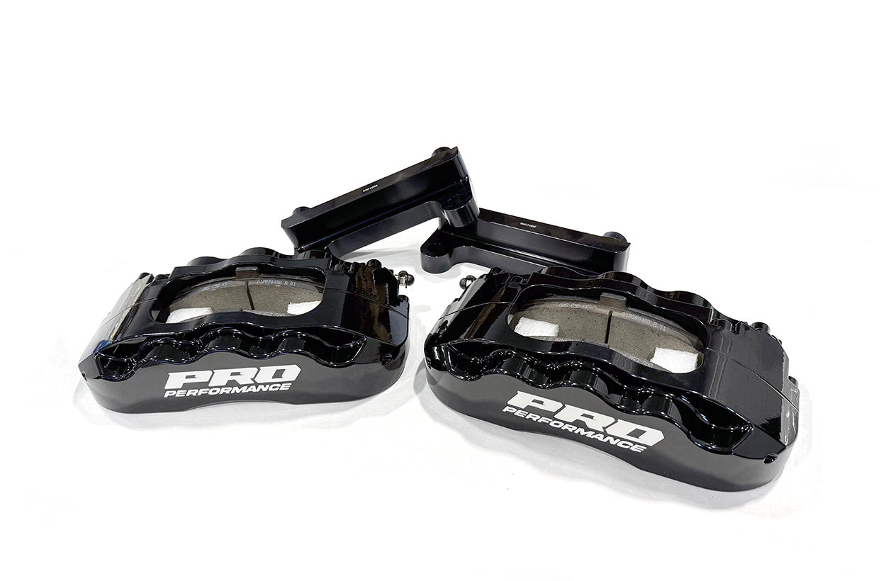 Pro Performance Front 6-Piston Caliper Upgrade Using CPP / React Spindle - BLACK