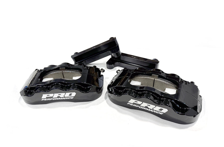 Pro Performance Front 6-Piston Caliper Upgrade Using CPP / React Spindle - BLACK