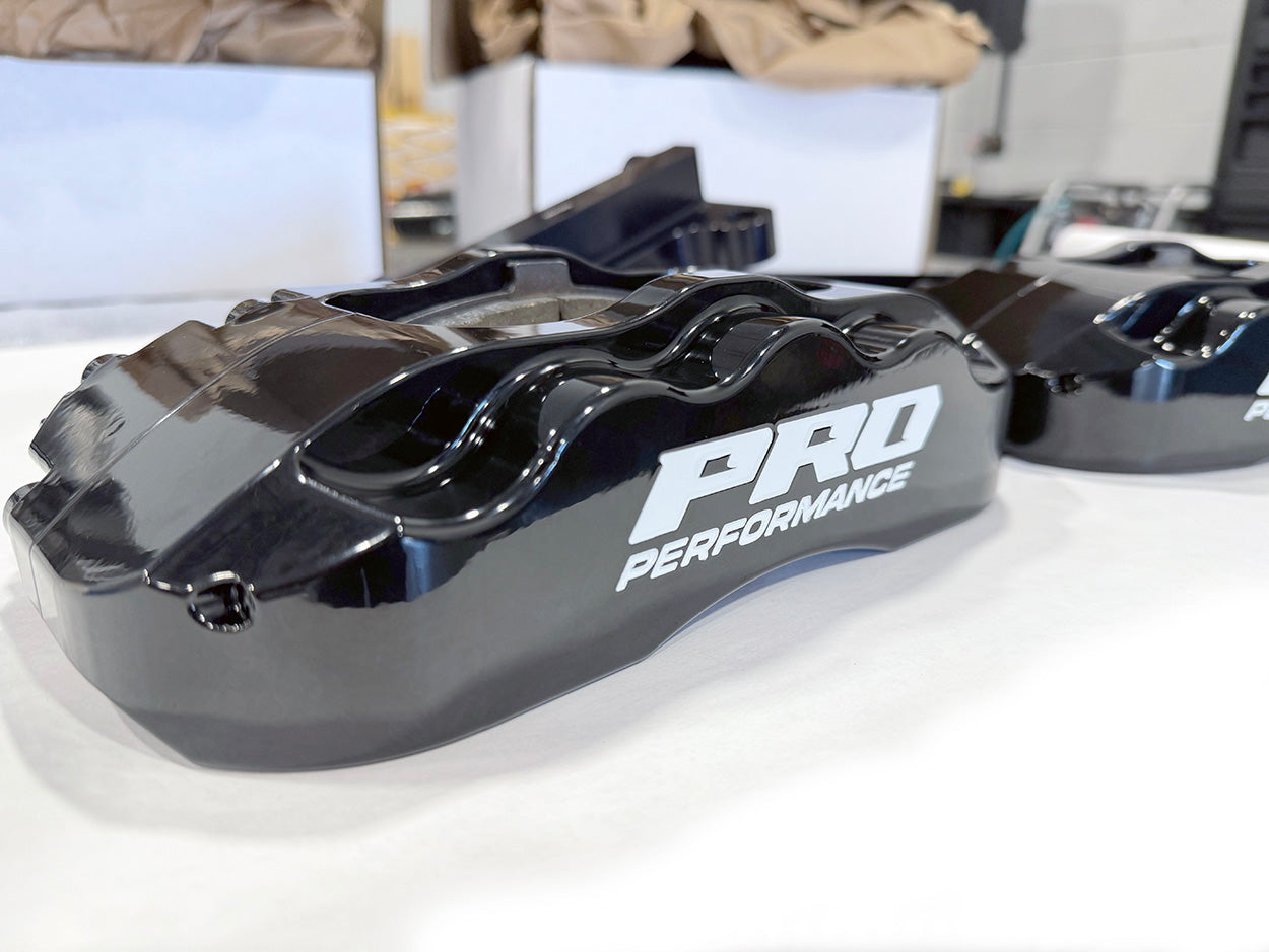 Pro Performance Front 6-Piston Caliper Upgrade Using CPP / React Spindle - BLACK