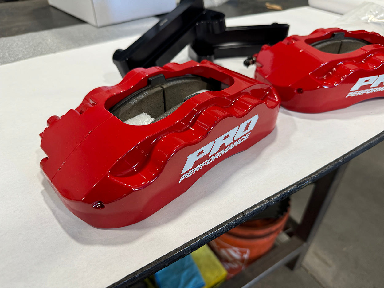 Pro Performance Front 6-Piston Caliper Upgrade Using CPP / React Spindle - RED